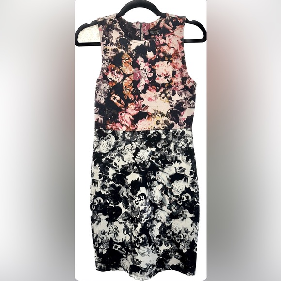 Topshop | Floral Bodycon Dress! Size 6 - Picture 3 of 7